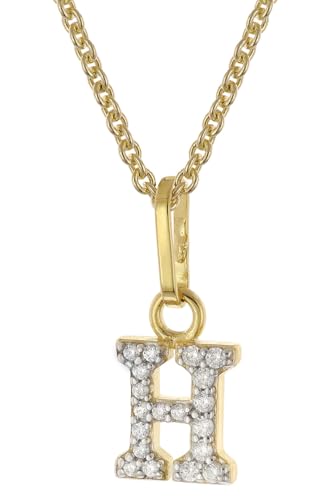 Collier pour femme pendentif H argent plaqué or fini les bijoux ternes qui irritent la peau