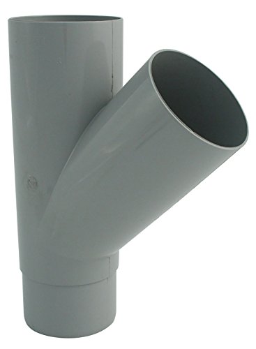 Preisvergleich Produktbild Marley Dachrinnen Rohrabzweig grau 75 / 75 / 45° DN 75