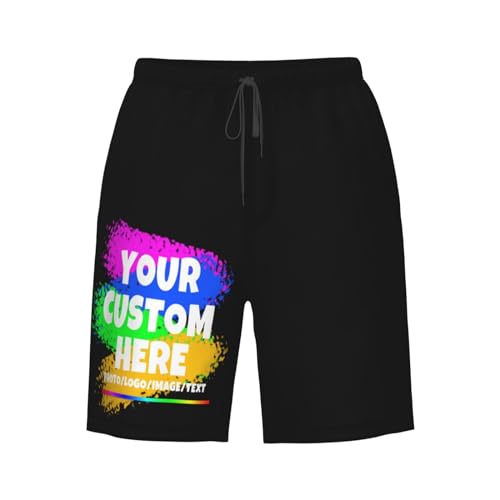 Custom Swim Trunks for Men Custom Shorts Design Your Text be Applicable for Exercise Beach Vacation Design Beach Shorts4