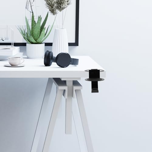 Soporte para auriculares de escritorio USHOBE: organizador de aluminio con abrazadera ajustable 5