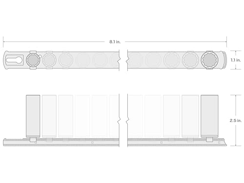 TEKTON 1/4 Inch Drive Deep 12-Point Socket Set with Rail, 11-Piece (5/32-9/16 in.) | SHD90107