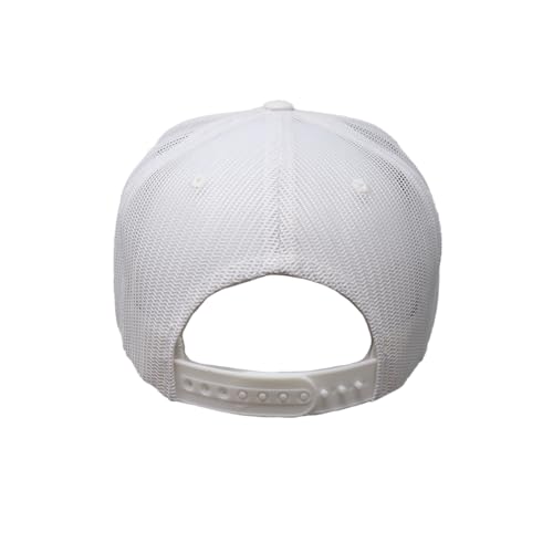 Image of Rodeo Time Dale Brisby Radiator Ranch PF Brand Adjustable Snapback Hat for Men and Women, Breathable Baseball Cap Mesh Snap Back Cap, Cool Western Trucker Hat, One Size Fits Most, White /Brown