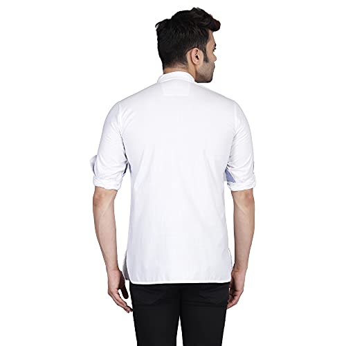 Image of TAHVO Men's Casual Cotton Kurta Shirt, Short Kurta
