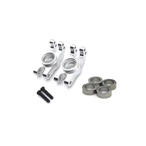 RC�X�e�A�����O�i�b�N�� For MJX 16207 16208 16209 16210 H6V3 M162 M163 1/16 2pcs ���^���X�e�A�����O�J�b�v RC�J�[�p�[�c �p�[�c�ƃA�N�Z�T���[ �A�b�v�O���[�h �����p(Silver)