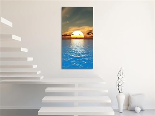 Peinture Diamant Grand Format 50x100cm Coucher de Soleil pour Adulte