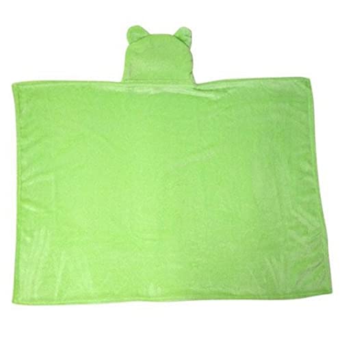 Image of First Kick Baby Blanket New Born Soft Coral Wrapper Durable Fleece Polyester Cum A /C Blanket for Baby Boys and Baby Girls Parrot Green