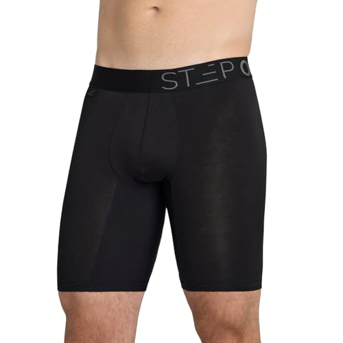 STEP ONE Boxer Brief Sport. Longer Length Mens Boxers Shorts