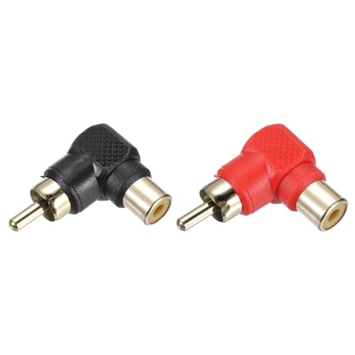 Adaptador RCA a cable de altavoz MECCANIXITY 90 grados miniatura 1