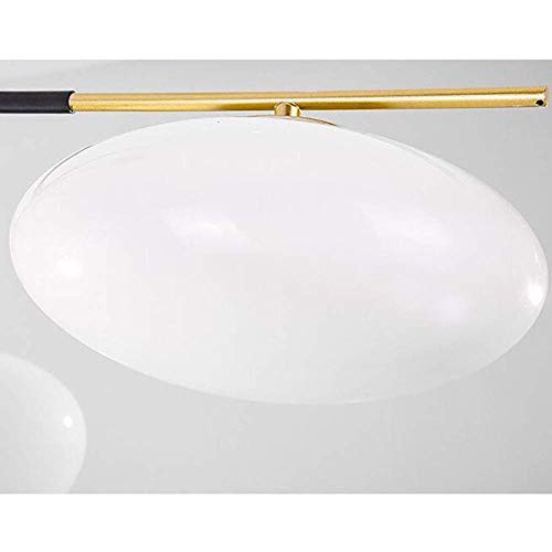 Chandelier Sputnik noir avec lampe E14 et plafonnier ajustable pour salon moderne - 6