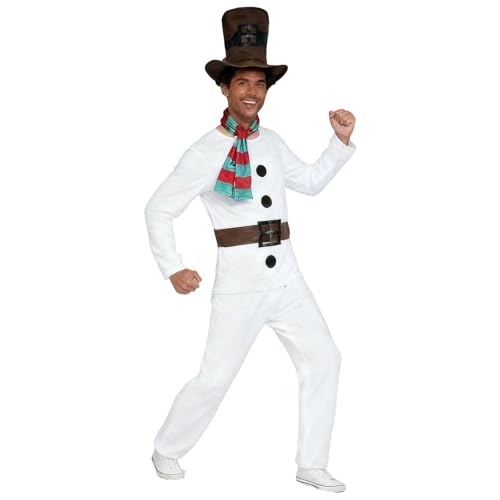 Habit bonhomme de neige adulte XL ample et confortable pour bal masqué