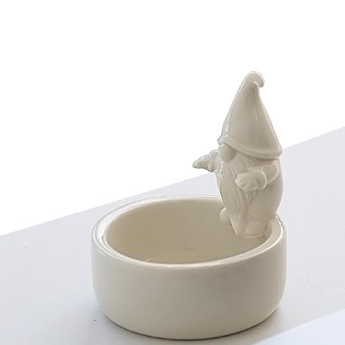 GNOME Candle Holders, Ceramic Holders, Holiday Candle Stand, Scented Candle Holder, Best Santa Holders Decorative GNOME Candle Holders for Christmas, Home