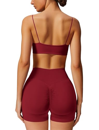 Ensemble de gym anti frottement taille haute pour éliminer la gêne au fitness