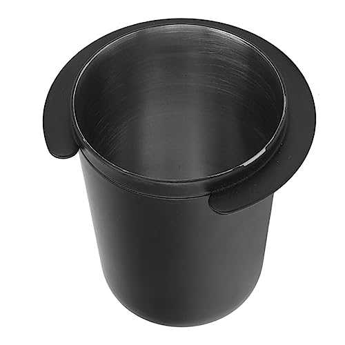 Taza Dosificadora de café Negro, Exquisita Herramienta de Polvo de Acero Inoxidable para de 51 Mm, Transferencia Ordenada para Tiendas de té con Leche, Negro