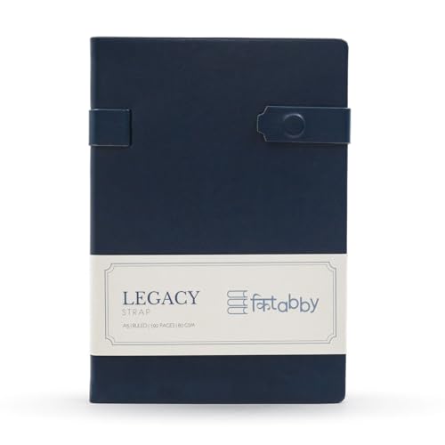 Image of Kitabby Legacy Slide A5 Ruled Notebook - Navy Blue