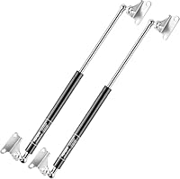 Vepagoo 500MM 100N/10KG Gasdruckfeder, 50CM Universal regelbar Schwerlast L-Typ Gasdruckdämpfer Hydraulisch Gasfeder für Bett Tür Deckel Schuppen Fenster und andere individuelle Anwendungen, 2er