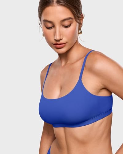 Image of INLYRIC Women's Inbarely Bralettes Cami Bras No Underwire Wireless Seamless Unlined Comfort Sports Bra