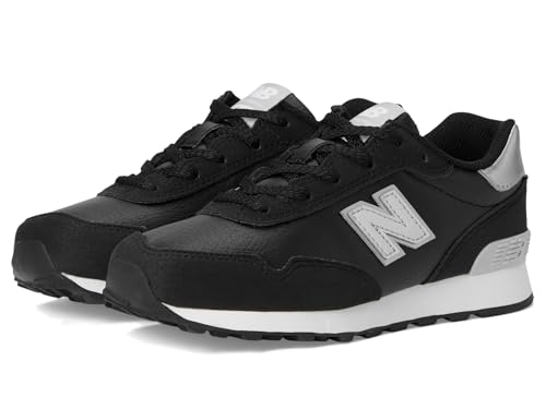 New Balance 515 V1 Lace-up Sneaker, Black, 13.5 US Unisex Little Kid
