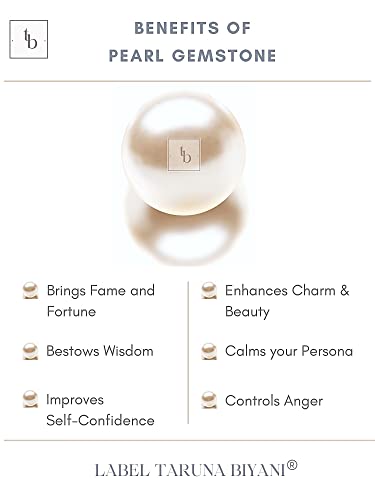 Taruna Biyani® 92.5 Sterling Silver Chain with Real Pearls Necklace Gift for Women and Girls - Image 4