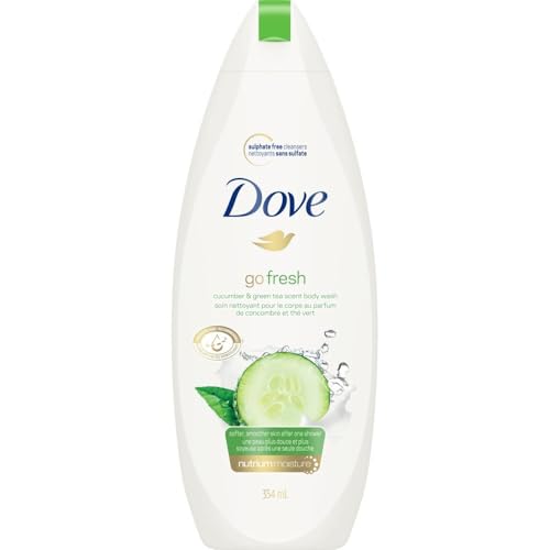 Dove Body Wash 11 Ounce Go Fresh Cucumber & Green Tea, 11 Fl Oz (Pack of 2)