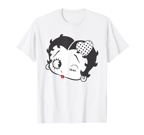 Image of Betty Boop Dot Heart Wink T-Shirt
