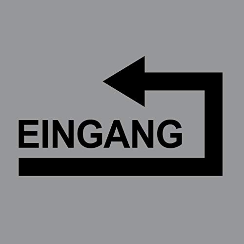 GreenIT Aufkleber schwarz Pfeil 25cm + Eingang Schriftzug 20cm Klebefolie ums Haus Ecke herum Links 4061963031513 Cover