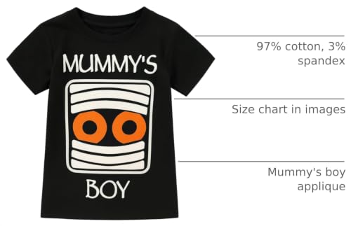 Image of Boys Short Sleeve Funny Graphic Tees for Toddler to Big Kid