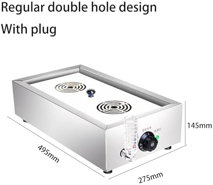 Smart Temperature Control Electric Dumpling Steamer - Stainless Steel 4-Hole Commercial Food Steamer for Restaurants & Home Use - Efficient Desktop Steaming Machine