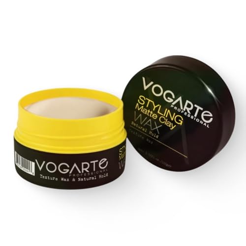 Vogarte Hair Styling Aqua Wax for Men, Strong Hold & Shiny Finish, 3.52 oz ((...