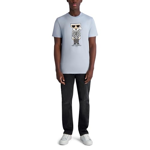 KARL LAGERFELD Mens Short Sleeve Graphic Crewneck T-Shirt2