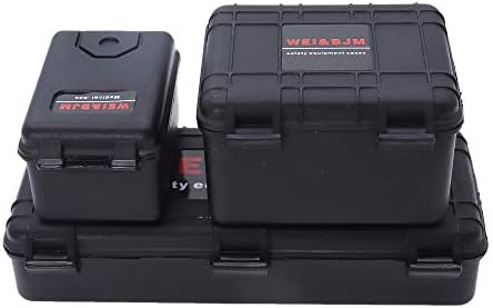 REhobby 3Pcs 1/10 Mini Toolbox Trunk Decoration Accessories for 1:10 RC Crawler Car Traxxas Trx4 Axial Scx10 90046 CC01 D90 D110 (black)
