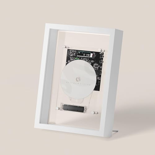 Lecteur CD mural cadre musical blanc avec Bluetooth 5.0 et télécommande