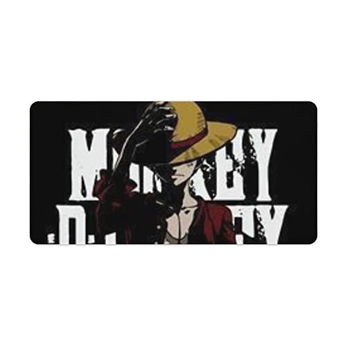 Godsous ワンピース 去り行くエース大型ゲーミングマウスパッドデスクマットロングノンスリップラバーステッチエッジワイヤレスマウスパッド パソコン用 マウスパッド大判30x60cm