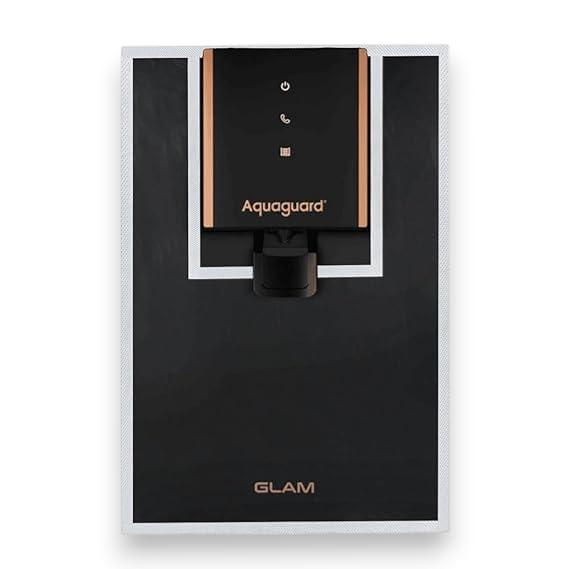 Image of Water Purifier Cover Compatible with Aqquaguard Glam /Enrich RO+UV Stainless Steel - Dustproof & Waterproof Body Protection Cover with Transparent Front Window & Velcro Closure