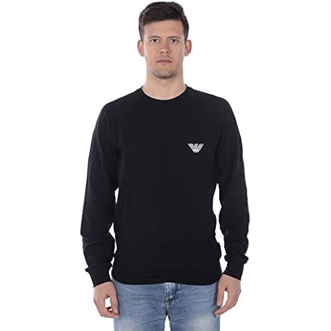 Emporio Armani Men's Black Eagle Sweater Cover