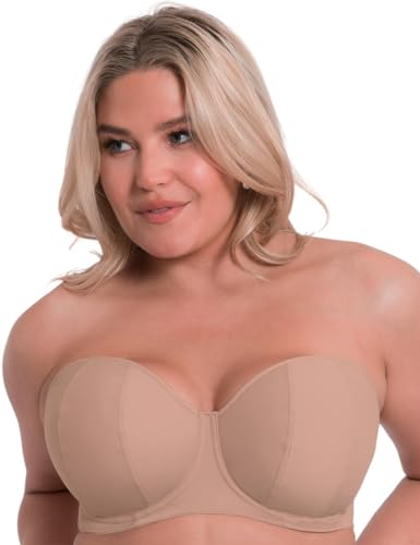 Curvy Kate Women's Luxe Strapless Bra, Latte, 40DD