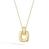 HESSAWELL Gold Pendant Necklace for Women Dainty Gold Statement Necklace for Fashion Jewelry