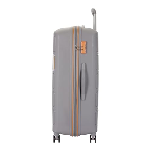 Image of Kamiliant American Tourister Harrier Zing 3-Piece Luggage Set - 56, 68 & 78 Cm (PP) Hard-Sided 8-Wheel Spinner Suitcases /Trolley Bag (Small, Medium & Large) in Light Grey