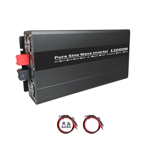 Transformador Inversor Onda Sinusoidal Pura Dos Salidas DC 12v/24v/48v/60v A AC 220V Transformador Voltaje Convertidor Potencia Coches Inversor Solar 8000W Inversor Corriente (Color : 48V, Size : 22