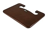 AutoExec Wheelmate Extreme Deluxe Car Steering Wheel Tray for Eating on The Go, Writing Space, and Tablet or Laptop Use (Fits Thicker Steering Wheels), Mahogany