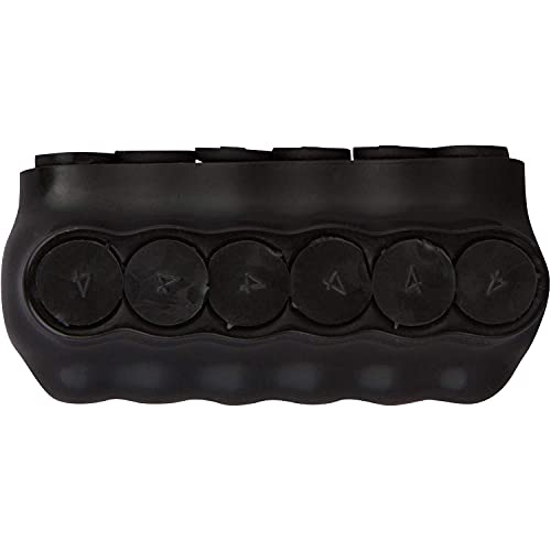 Image of Morris Products 97522 Black Insulated Multi-Cable Connector - Single Entry 6 Ports 2-14, 6, 6 AWG, Dual Rated CU9AL Aluminum, 600V, cULus Listed, 5-Pack