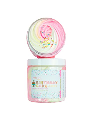 AMNH Skin Care Whipped Body Butter - Birthday Cake, 8 Fl Oz (Pack of 1)