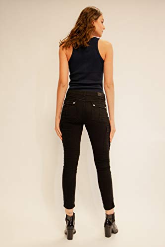 Jeans Skinny, Zune Denim, Feminino, Preto, 40