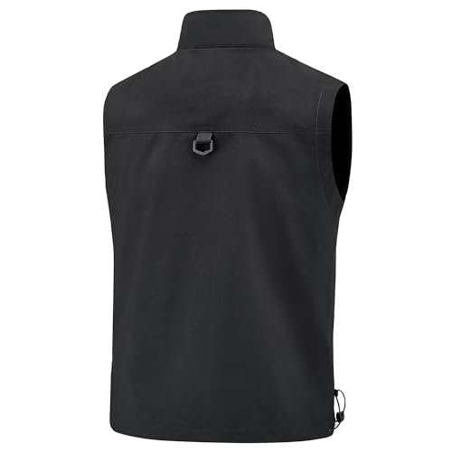 Hixiaohe Mens Vest Golf Outwear Windproof Lightweight Softshell Vest Photo Hiking Travel Work Sleeveless Jacket with Pockets2