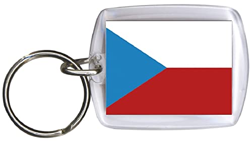 Plastic key ring with country flags
