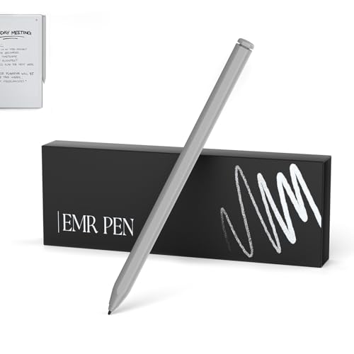 Magnetic Stylus Compatible with Remarkable 2 Pen Replacement with Eraser 4096 Pressure Levels Palm Rejection Tilt Support 5 Tips Scribe Pen Compatible with Remarkable 2/1/ Kindle Scribe/Grey