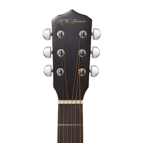 Jameson Guitars Left Handed 6-String Left Handed Banjo Guitar With Closed Back Resonator And 24 Brackets #TOP3
