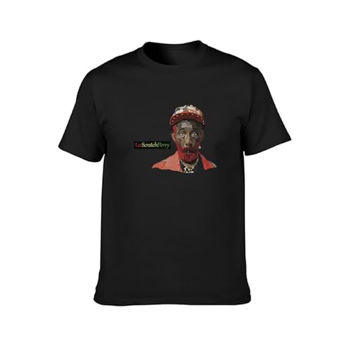 Photo de Lee Scratch Perry - Reggae Icon Jamaica Dub Lovers Rock Disco Devil Unisex 100% Cotton Short-Sleeve T-Shirts Black L