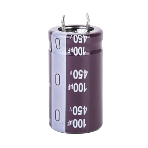 Condensateur électrolytique aluminium 450V 100UF au format compact 22x30mm