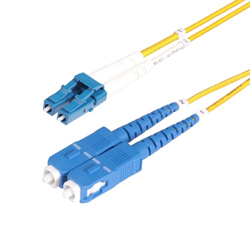 Cable de fibra óptica OS2 StarTech de 8m LC a SC para servidores