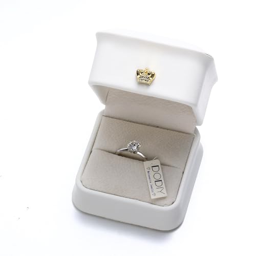 Moissanite Rings for Women - 1-3ct Round D Color VVS1 Clarity S925 Sterling Silver Lab Created Diamond Engagement Rings 6 Prong Knife Edge Moissanite Solitaire Rings for Women Wife Gifts3